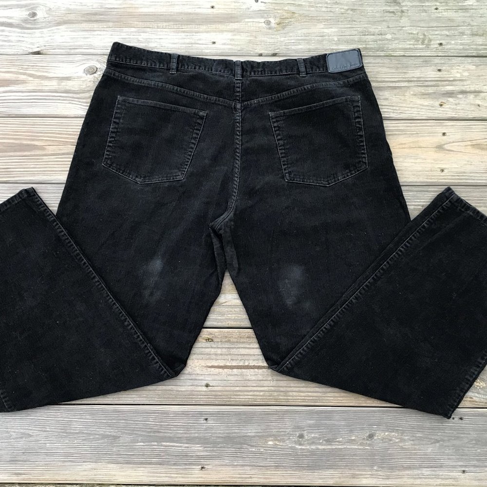 Calvin Klein Jeans Men Corduroy Black Pant Cotton - Picture 7 of 8